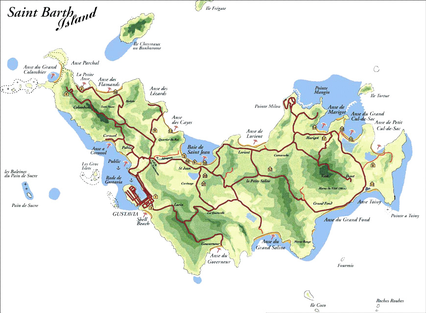 Carte de Saint-Barthlmy