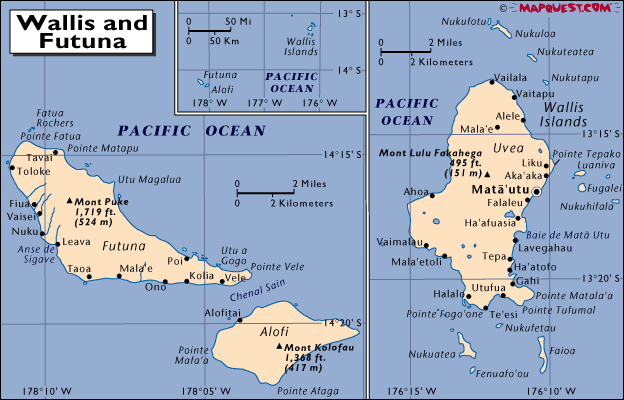 Carte de la Rgion de Wallis et Futuna