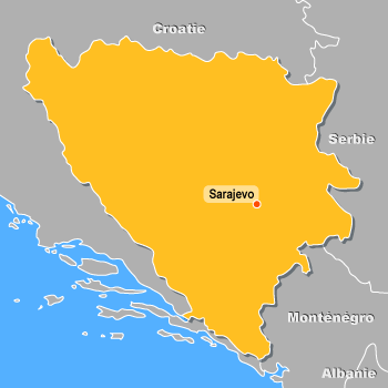Carte de la Bosnie-Herzgovine