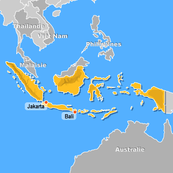 Carte de l'Indonsie