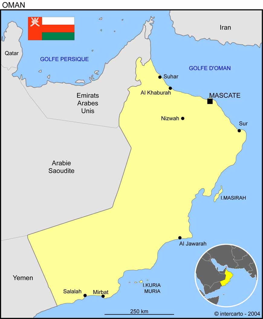 Oman Carte Du Monde Voyage Carte Plan
