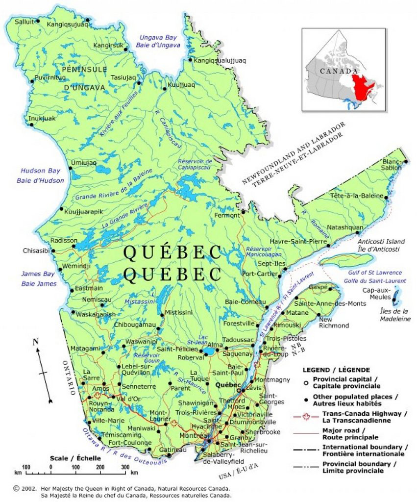 Carte du Qubec